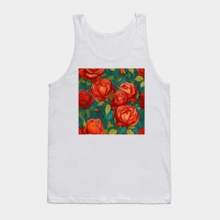 Van Gogh Roses Pattern 9 Tank Top